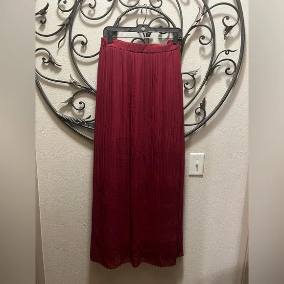 Burgundy Long Skirt - Picture 1 of 4